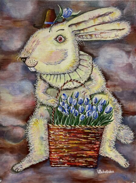 Rabbit - a painting by Yuliia Bohotska