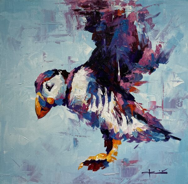 Puffin - a painting by Marian Jesień