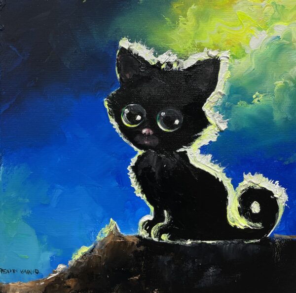 Black cats Matter - a painting by Pentti Vainio