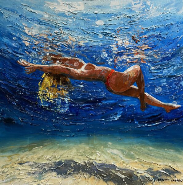 Underwater - a painting by Pentti Vainio