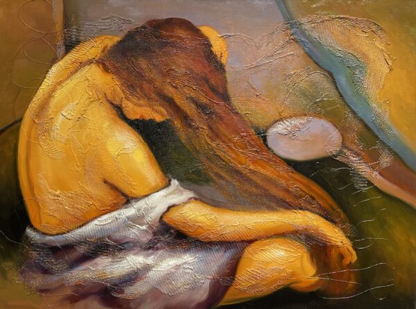 Nude - a painting by Adam Strumiński