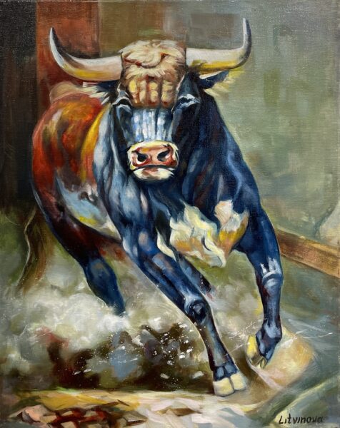 Bull - a painting by Olga Litvinova