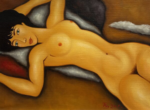 Nude - a painting by Adam Strumiński