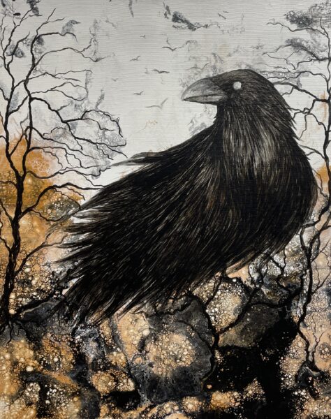 Raven - a painting by Monika Luka