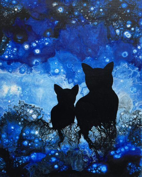 Cats - a painting by Monika Luka