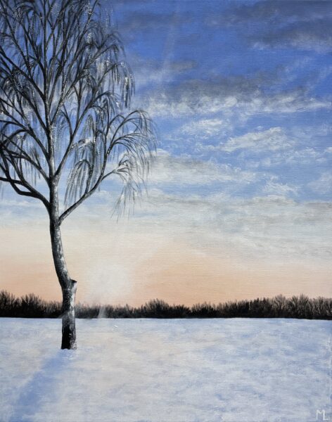 Winter - a painting by Monika Luka