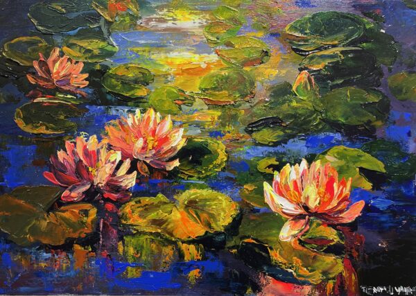 Waterlilies - a painting by Pentti Vainio