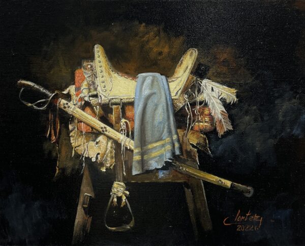 Saddle – the time of US Art Nouveau - a painting by Zbigniew Cortez Zając