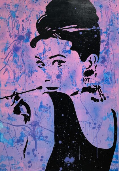 Audrey Hepburn - a painting by Mateusz Lewandowski