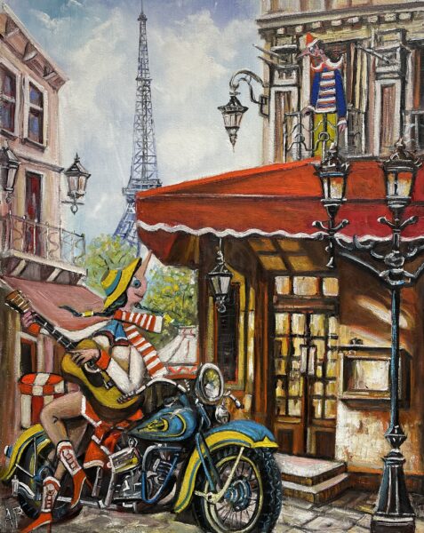 Mornings in Paris can be nice - a painting by Artur Płachta