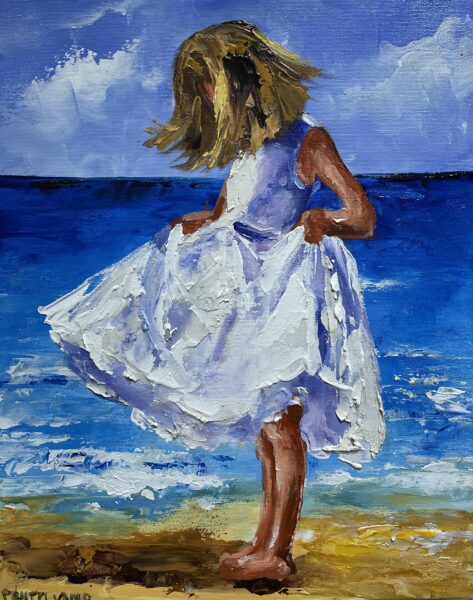 Girl - a painting by Pentti Vainio