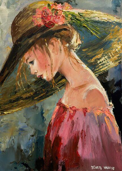 Girl - a painting by Pentti Vainio