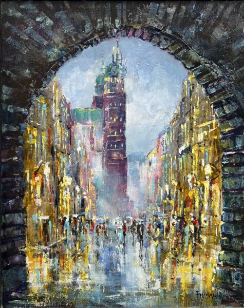 Kraków - a painting by Danuta Frydrych