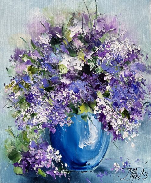 Flowers - a painting by Danuta Mazurkiewicz