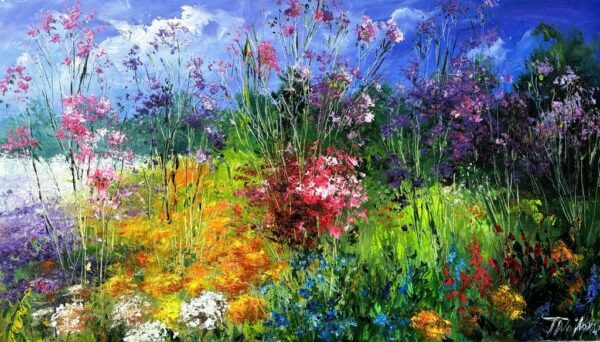 Meadow - a painting by Tadeusz Wojtkowski