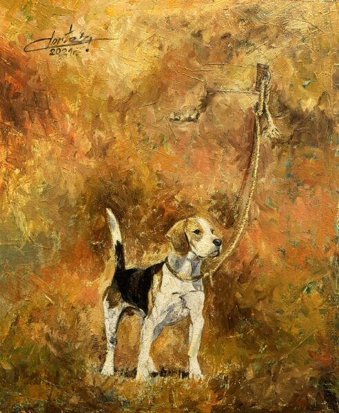 Beagle - a painting by Zbigniew Cortez Zając