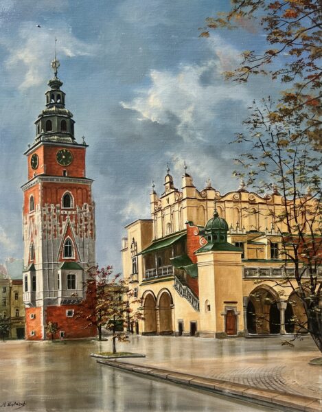 City hall - a painting by Magdalena Żołnierek