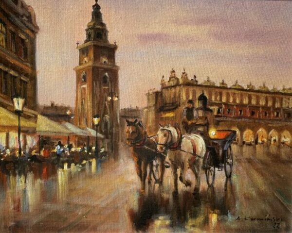 Kraków - a painting by Andrzej Kamieński