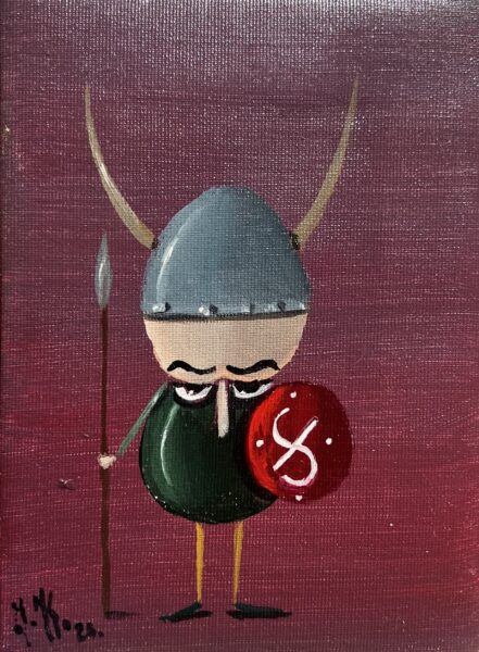 Viking - a painting by Jarosław Kiełczyński