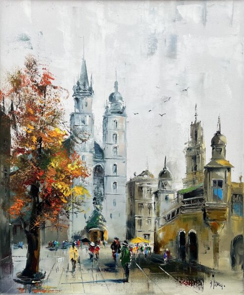 Kraków - a painting by Alfred Anioł