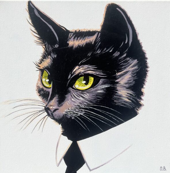 Cat - a painting by Oksana Bulavina