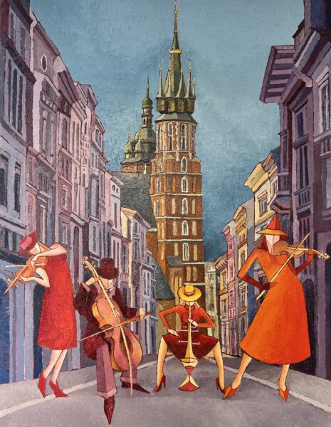 Kraków - a painting by Jan Szary