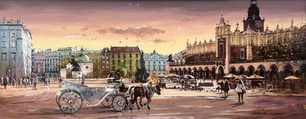 Kraków - a painting by Antoni Kowalski