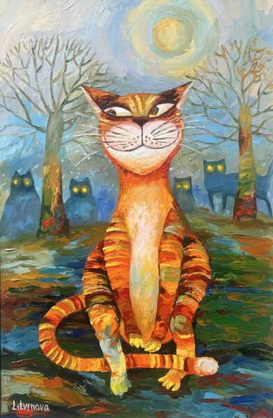 Cat - a painting by Olga Litvinova