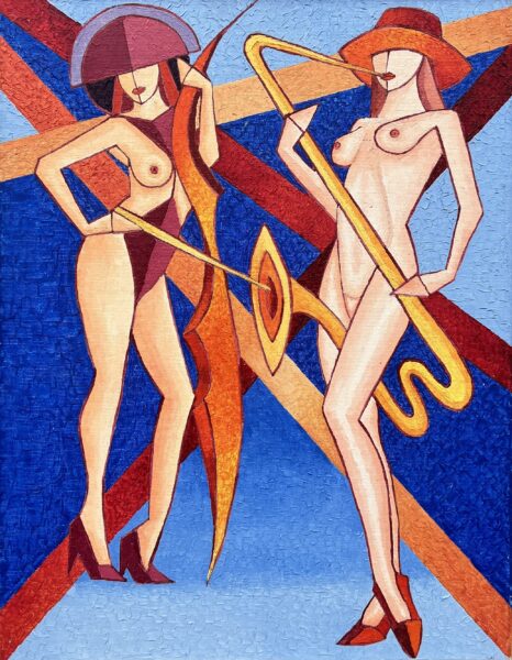 Duet - a painting by Jan Szary