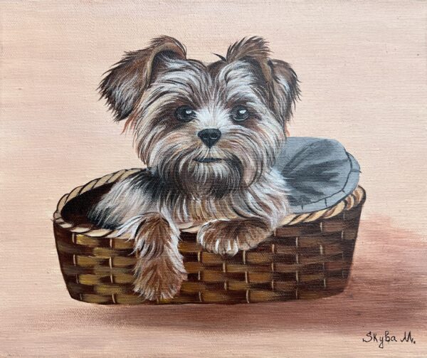Dog - a painting by M. Skyba