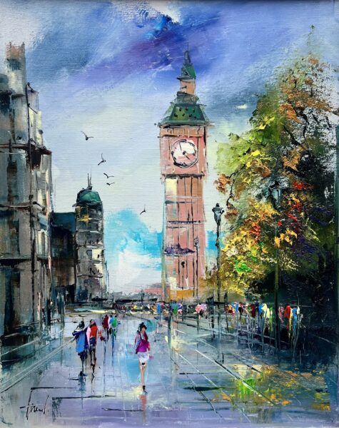 Big ben - a painting by Alfred Anioł