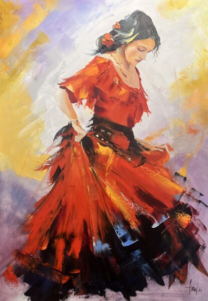 Dancer - a painting by Alfred Anioł