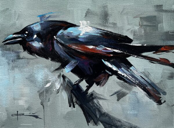 Raven - a painting by Marian Jesień