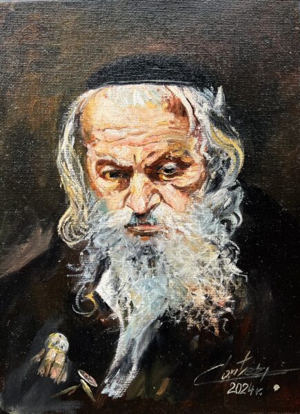 Portret żyda - a painting by Zbigniew Cortez Zając