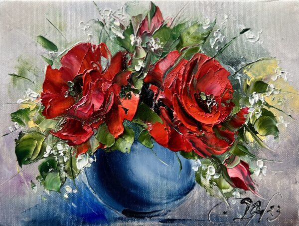 Flowers - a painting by Danuta Mazurkiewicz