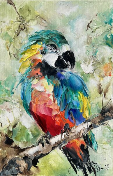Parrot - a painting by Danuta Mazurkiewicz