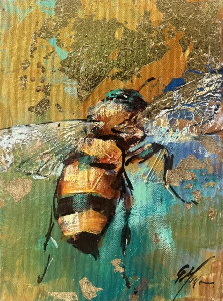 Bee - a painting by Grażyna Mucha