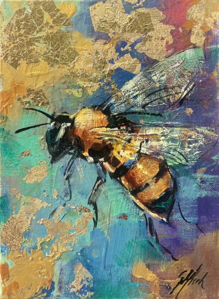 Bee - a painting by Grażyna Mucha