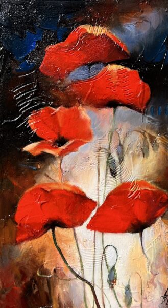 Poppies - a painting by Andrzej Białecki