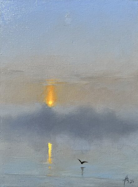 Sunrise - a painting by Andrzej Białecki