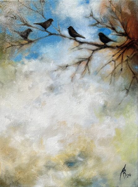 Birds - a painting by Andrzej Białecki