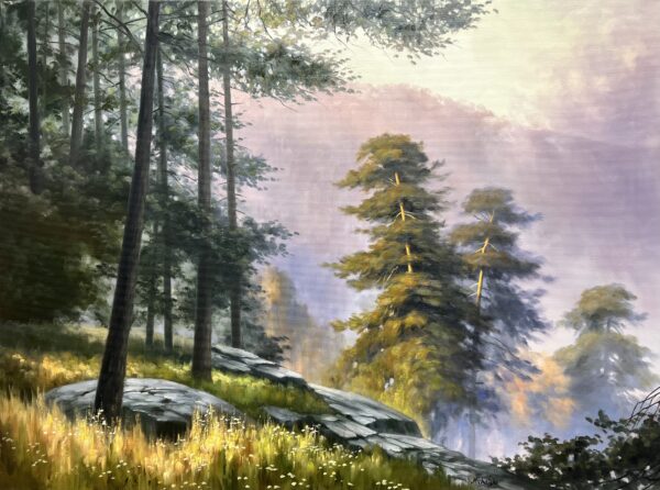 Forest - a painting by Ryszard Michalski