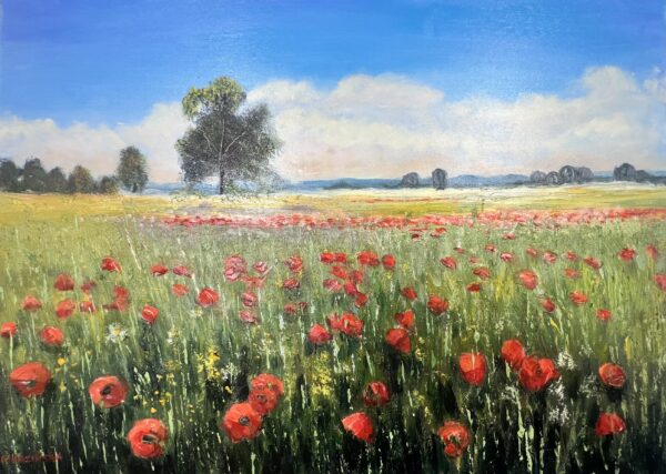 Meadow - a painting by Marlena Lozinska
