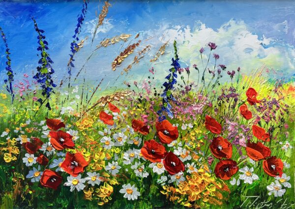 Meadow - a painting by Tadeusz Wojtkowski