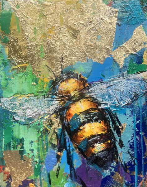 Bee - a painting by Karolina Muszyńska