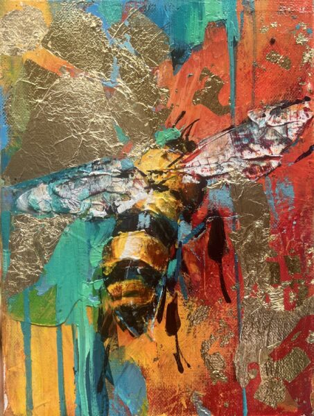 Bee - a painting by Karolina Muszyńska