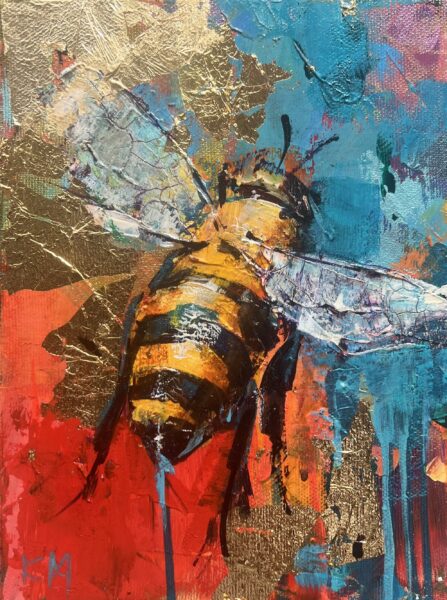 Bee - a painting by Karolina Muszyńska