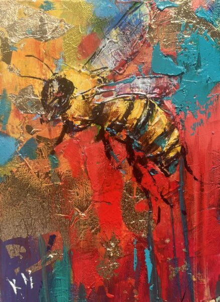 Bee - a painting by Karolina Muszyńska