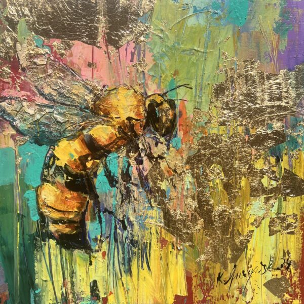 Bee - a painting by Karolina Muszyńska