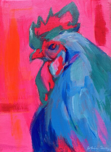 Rooster - a painting by Robin Zarzycka